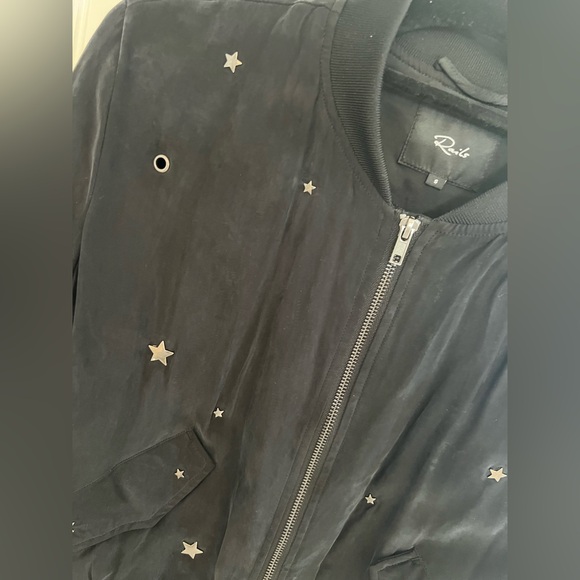 RAILS Ace Star Studded Bomber Jacket. Size S - Picture 5 of 12